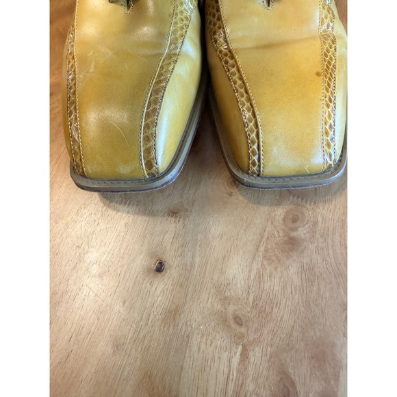 Giorgio Brutini Private Collection Mens Yellow Snakeskin Leather Shoes 13M main image 2